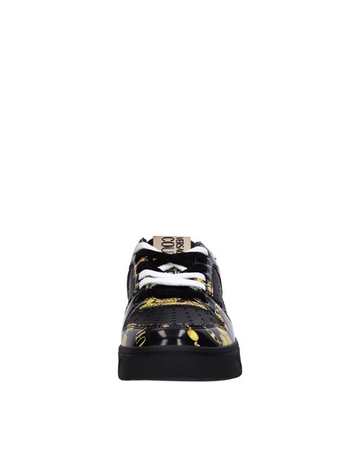Sneakers in pelle VERSACE JEANS COUTURE | 77YA3SJ4 ZP353NERO-GIALLO